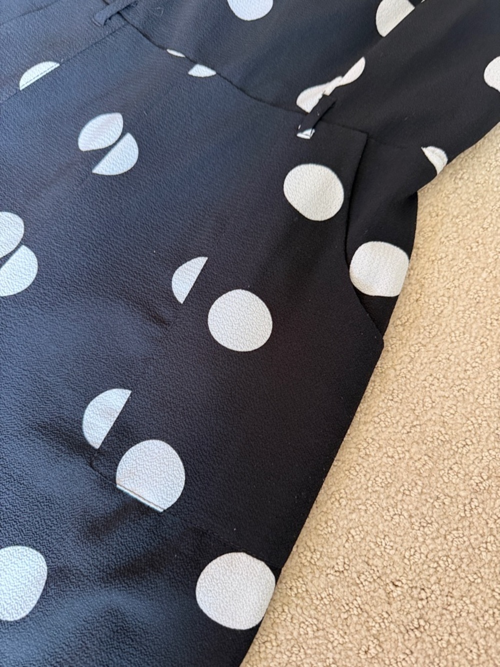 Monte’s Black Polka Dot Wide-Leg Jumpsuit - Picture 2 of 5